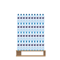 Aqua Polonia Woda Mineralna Gazowana, 0,5L Półpaleta 720 sztuk