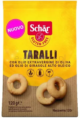 Taralli- przekąska z oliwą z oliwek BEZGL. 120 g