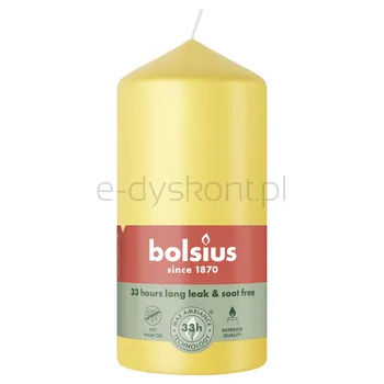 Bolsius Świeca Pieńkowa Essentials 120/58 Słoneczny Żółty