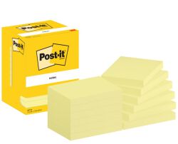 Post-It  Karteczki Samoprzylepne (657), 102X76Mm, 12X100 Kart., Żółte