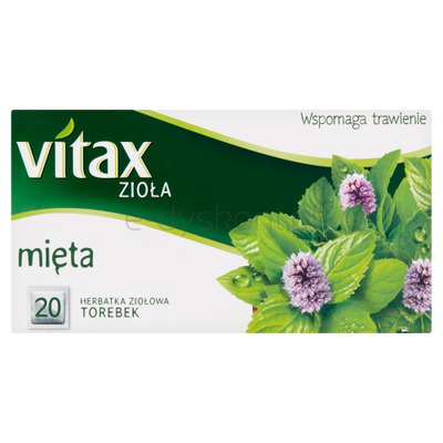 Vitax Herbata Zioła Mięta 20 Torebek X 1,5G