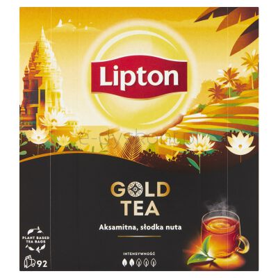 Lipton Herbata Gold Czarna 92 Torebki(data przydatności 31.10.2026)