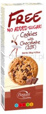 Ciasteczka z 20 % czekolady B/C 135 g