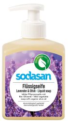 Sodasan Mydło W Płynie lawendowo - oliwkowe (dozownik) BIO 300 ml