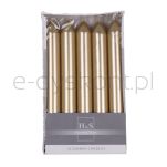 Donau HOME Świeca Stołowa Prosta Lakierowana, 20X170 Mm, 10 Szt., Złota - 2