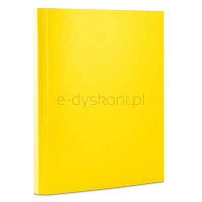 Office Products Teczka Z Rzepem Pp, A4/4Cm, 3-Skrz., Żółta