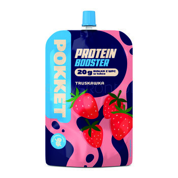 Pokket Mus Protein booster truskawkowy 180g