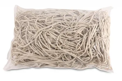 Office Products Gumki recepturki średnica 130mm, 1,5x3mm, 60% kauczuku, 1000g, zgrzewka, białe 