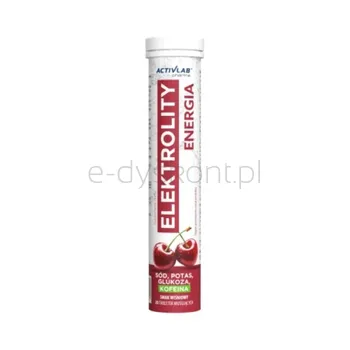 Activlab Elektrolity Energia Smak Wiśniowy (Tuba/20 Tab.) Suplement Diety.