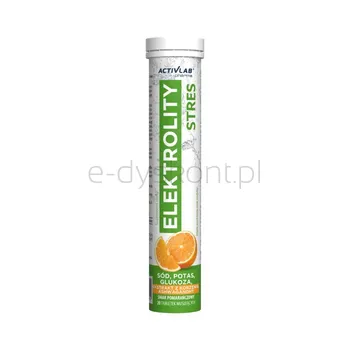 Activlab Elektrolity Stres Smak Pomarańczowy (Tuba/20 Tab.) Suplement Diety.