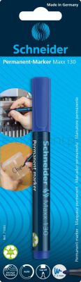 Schneider Marker Permanentny Maxx 130, Okrągły, 1-3Mm, Blister, Niebieski