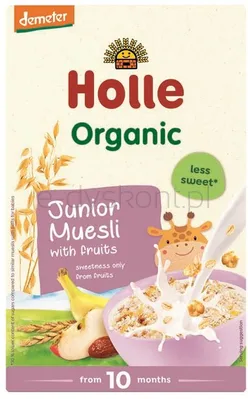 Kaszka wieloziarnista z cornflakes i owocami, bezmleczna powyżej 10 miesiąca życia BIO 250 g