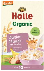 Holle Kaszka wieloziarnista z cornflakes i owocami, bezMleczna powyżej 10 miesiąca życia BIO 250 g