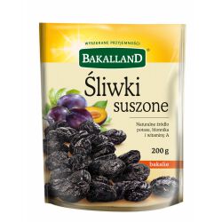 Bakalland Śliwki Całe Owoce 200G
