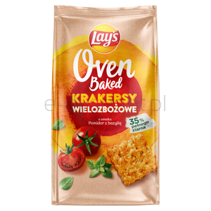 Lay's Oven Baked Krakersy Wielozbożowe Pomidor Z Bazylią 80G