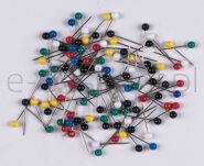 Q-Connect Szpilki 4x20mm, w plastikowym pudełku, 100 szt., mix kolorów - 2