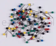 Szpilki Q-CONNECT, 4x20mm, w plastikowym pudełku, 100 szt., mix kolorów - 2