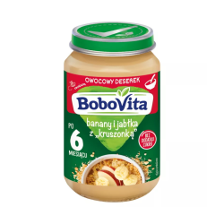 Bobovita Banany i jabłka z kruSzamponką po 6 miesiącu 190 g