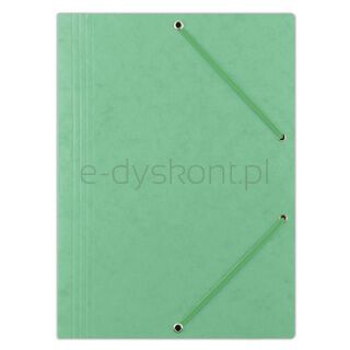 Donau Teczka z gumką preszpan, A4, 390gsm, 3-skrz., jasnozielona