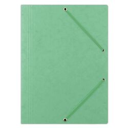 Donau Teczka z gumką preszpan, A4, 390gsm, 3-skrz., jasnozielona