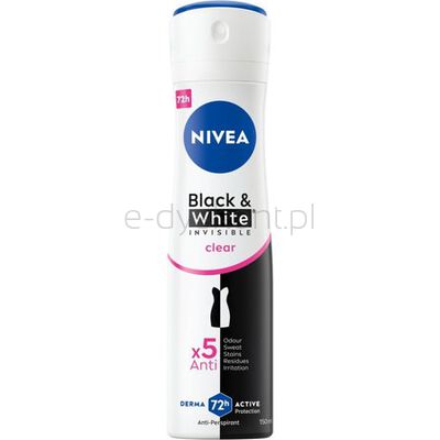 Nivea Antyperspirant Invisible Clear Spray 150 ml