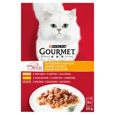 Purina Karma Dla Kota Gourmet Mon Petit Mix Drobiowy (6X50G)