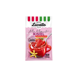 Lucatto Kisiel Truskawka Z Wanilią - Z Kawałkami Owoców 31,5G