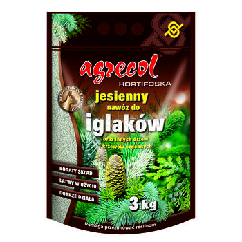 Hortifoska Jesienny nawóz do iglaków oraz innych drzew i krzewów ozdobnych 3kg Agrecol