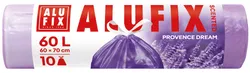 Worki na śmieci ALUFIX, lawendowe, HDPE, 60l, 10 szt., fioletowe