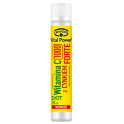 Krüger Vital Power® Shot Witamina C 1000 z cynkiem Forte, płyn w ampułkach, 25 ml