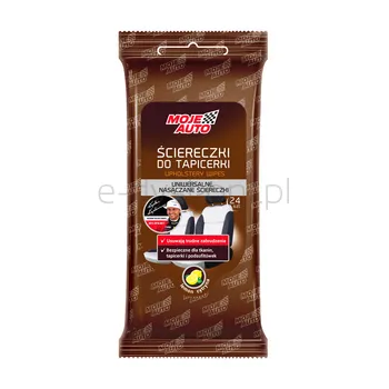 Nasączone ściereczki do tapicerki 24szt  Moje Auto