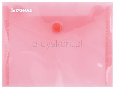 Donau Teczka Kopertowa Zatrzask, Pp, A6, 180Mikr., Czerwona