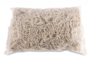 Office Products Gumki recepturki średnica 30mm, 1,5x1,5mm, 60% kauczuku, 1000g, zgrzewka, białe