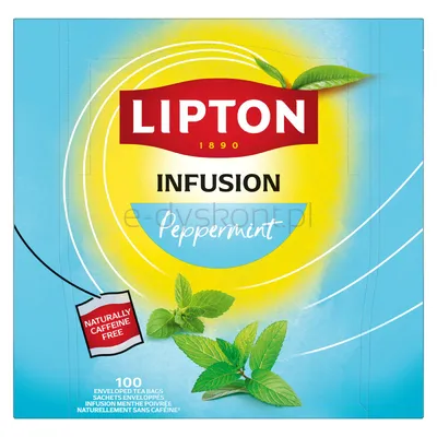 Lipton Herbata Feel Good Selection, Relax, Mięta, 100 Kopert