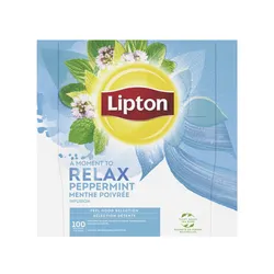 Lipton Herbata Feel Good Selection, Relax, Mięta, 100 Kopert