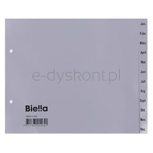 Dez-Jan Przekładki polypropylenowa, 2/3 A4 szare