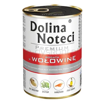 Dolina Noteci Premium Mokra karma dla psów wołowina puszka 400 g