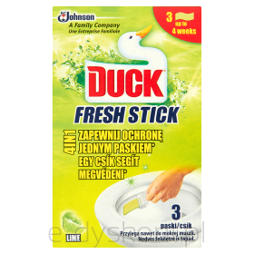 Duck Fresh Stick 4In1 Lime Żelowe Paski Do Toalet 27 G (3 Sztuki)