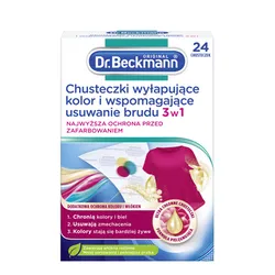 Dr.Beckmann Chusteczki wyłapujące kolor i brud 3 w 1 24 szt.