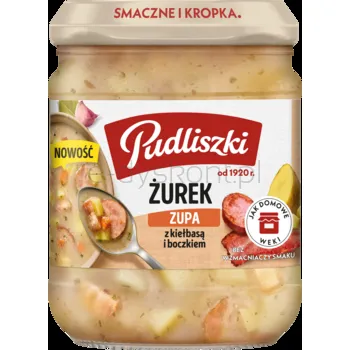 Zupa żurek z kiełbasą i boczkiem Pudliszki 440g