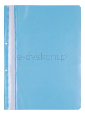 Office Products Skoroszyt, Pp, A4, 2 Otwory, 100/170Mikr., Wpinany, Jasnoniebieski 