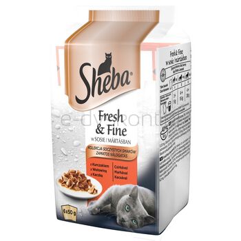 Sheba Mini Mięsne Dania W Sosie 6X50G
