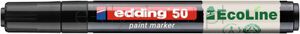 Marker olejowy na bazie wody e-50 EDDING EcoLine, 2-3mm, czarny