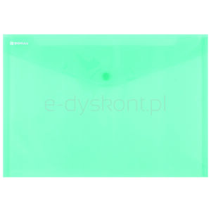 Donau Teczka kopertowa na zatrzask A4 transparentna zielona