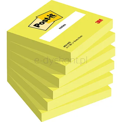 Post-It Karteczki Samoprzylepne (654N), 76X76Mm, 1X100 Kart., Jaskrawy Zielony 