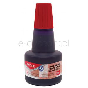 Office Products Tusz do pieczątek 30ml, czerwony