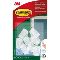 Command Klipsy Do Lek Outdoor, 17017Clr-Awcee, 8 Klipsów + 10 Pasków