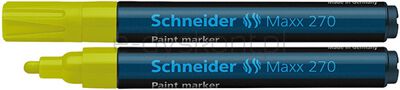 Schneider Marker olejowy Maxx 270, okrągły, 1-3mm, żółty