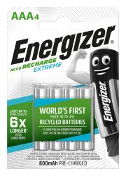 Energizer Akumulator Extreme, AAA, HR03, 1,2V, 800mAh, 4szt.