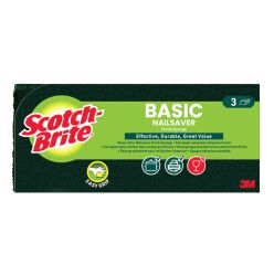 Scotch  Zmywak Kuchenny Brite Basic, Profilowany, 3 Szt., Żółto-Zielony